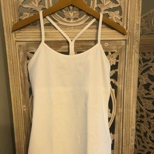 Lululemon Power Y Tank White Size 8 Medium